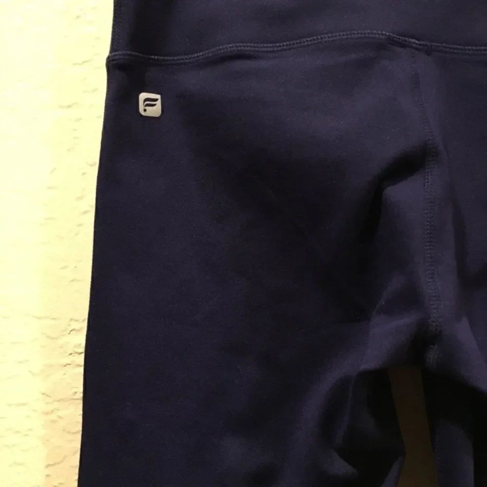 Fabletics Agnes Navy Blue Striped Leggings XXS - Picture 6 of 6